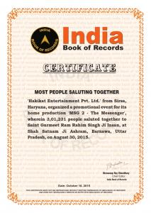 Most People Saluted Together (18 Oct,2015)